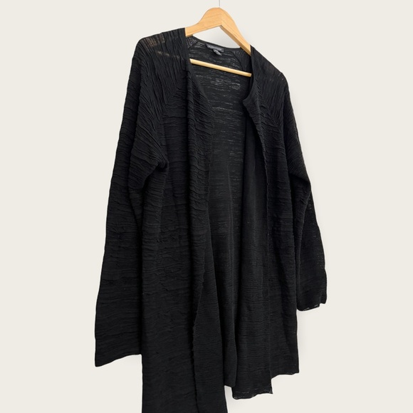 Eileen Fisher Sweaters - Eileen Fisher Hemp Cardigan Small Black Long Sleeve Sweater